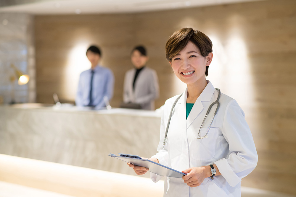 美容医療クリニックの受付