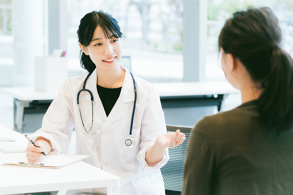 女性医師のカウンセリング