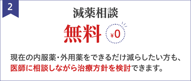 減薬相談 　無料