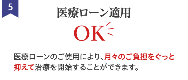 医療ローン適用OK